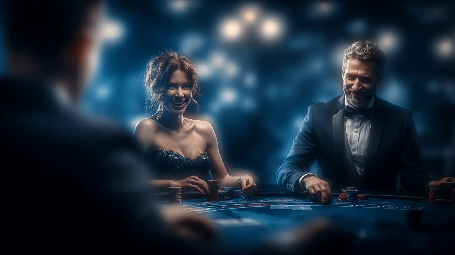 Casino online 1xBet Argentina — mesa de poker con fichas